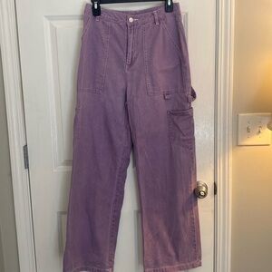 Purple Altard Statw baggy cargo jeans